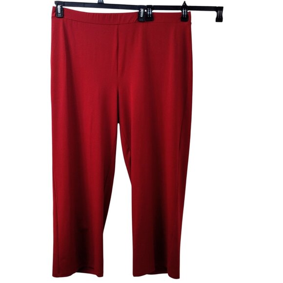 Iman: 3-Piece Red-Black Floral Pant Set, Size 2X (Duster, Tank & Pull-On Pants) - Picture 3 of 14